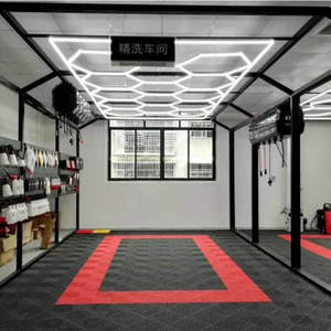 <span class=keywords><strong>Carrelage</strong></span> de sol <span class=keywords><strong>hexagonal</strong></span>, <span class=keywords><strong>carrelage</strong></span> de garage, revêtement de sol, système de verrouillage Unilin, SPC noir et blanc, auto-adhésif, clic, <span class=keywords><strong>vinyle</strong></span>, tapis à emboîtement - Product Image 6