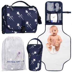 Échantillon gratuit, vente en gros, tapis à langer multifonctionnel imperméable personnalisé, tapis à langer portable pour bébé - Product Image 1