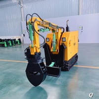 Robot de démolition et de sauvetage d'urgence télécommandé sans fil, robuste, pour mines et démolition de béton avec outils de brassage