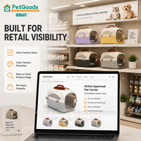 Cage de transport portable et durable pour animaux de compagnie avec fenêtre, en PP ventilé, pour l'extérieur, toutes saisons, compatible FBA