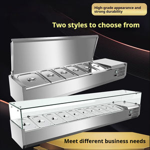 Réfrigérateur commercial <span class=keywords><strong>de</strong></span> <span class=keywords><strong>salade</strong></span> <span class=keywords><strong>de</strong></span> <span class=keywords><strong>fruits</strong></span> <span class=keywords><strong>de</strong></span> comptoir, contrôle <span class=keywords><strong>de</strong></span> température intelligent, SS 201 ou 304, pour restaurant et bar - Product Image 4