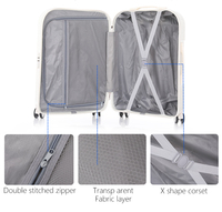 Ensemble de valises de voyage amusantes pour femmes, valises Verage unisexes pour les voyages en plein air, 3 couleurs de bagages