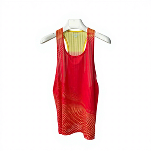 Custom <b>Mens</b> Running Tank Top Lightweight Quick Dry Breathable Polyester Sports <b>Singlet</b> Sublimation Print OEM - Product Image 1