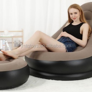 Sofás Modernos Grises para Dormitorio, Sillas Plegables para Niños y Adultos, Muebles de Sala de Estar con Tapicería de Tela PVC - Product Image 3