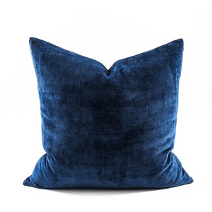 Casse del <span class=keywords><strong>Cuscino</strong></span> di tiro di Cucitura Bordi Solido Tinto Morbida Ciniglia Grande <span class=keywords><strong>Cuscino</strong></span> Copre per Divano Divano di Casa Agriturismo 60*60CM 24*24 - Product Image 3