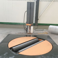 Machine d'emballage de papier cylindrique pré-étirée professionnelle à 300 %, machine d'emballage automatique de palettes en rouleaux de papier 2000 W