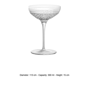 Copa de champán 30 cl Roma 1960 H 15 cm Ø 11.3 cm Luigi Bormioli - Product Image 3