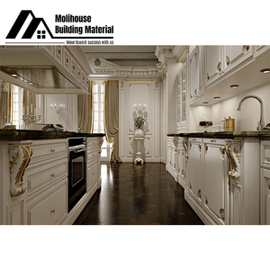 Di lusso di alta qualità America Villa dispensa di lusso <span class=keywords><strong>cucina</strong></span> <span class=keywords><strong>soggiorno</strong></span> accessori in legno mobili armadietto Set disegni - Product Image 4