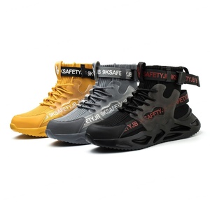 Zapatillas de Trabajo Tejidas Transpirables Anti-Impacto OEM al por Mayor, Zapatos de Seguridad Resistentes a Pinchazos y Antideslizantes para Uso Industrial - Product Image 5