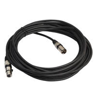 Câble adaptateur DMX512 XLR 3 broches mâle-mâle pour guitare, instrument et haut-parleur, conducteur en cuivre nu, gaine en PVC