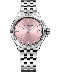 Jam tangan wanita mewah wanita kustom Logo tahan air baja nirkarat jam tangan wanita kuarsa mewah jam wanita