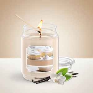 Bougie parfumée Oshine Automne, Vanille Crémeuse en Spirale, Pot en Verre 18oz, Style Classique, Fabriquée aux États-Unis, Aromathérapie, Individuelle - Product Image 1