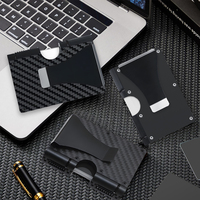 Nouveauté 2026 – Portefeuille RFID Minimaliste Personnalisé OEM avec Pince à Billets, Porte-Cartes en Métal Aluminium pour Poche Avant, Blocage RFID