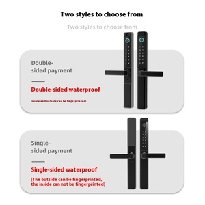 Cerradura inteligente de huellas dactilares de doble cara a prueba de agua para puertas de madera Villas Red WiFi de aleación de aluminio conectada Datos en la nube de marca - Product Image 3