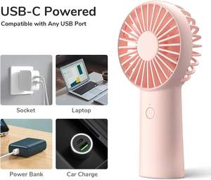 Venta al por mayor 2025: Ventilador USB portátil mini para exteriores, de mano, para coche y hotel, ideal para el verano. ¡Venta directa de fábrica! - Product Image 4