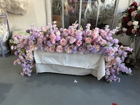 Ifg Bloemist Levert Bloemenrij Loper Paarse Lavendel Voor Bruiloftsfeest Huisdecoratie