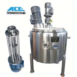 Tanque Mezclador de Doble Pared con Agitador Homogeneizador de Alta Velocidad de 50L, 100L, 200L, Calentado, para Champú, Acondicionador, Jabón Líquido - Product Image 2