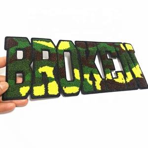 Chất lượng cao tùy chỉnh Chenille các bản vá lỗi sắt trên tùy chỉnh Chenille Varsity letterman các bản vá lỗi cho t Áo sơ mi lông thêu quần áo - Product Image 4