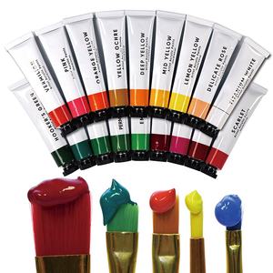 Set di <span class=keywords><strong>colori</strong></span> acrilici di 36 tubi da 0.74 once/22ml include 6 <span class=keywords><strong>colori</strong></span> metallici, pigmenti ricchi, per artisti e Hobby - Product Image 4
