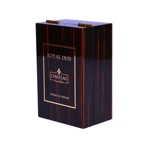 Boîte d'emballage personnalisée de luxe en MDF laqué brillant pour parfums et huiles essentielles - Product Image 1