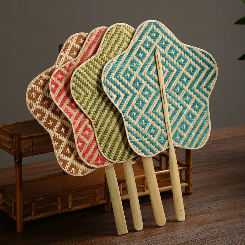 Новое поступление, ручная работа, цветной бамбуковый веер, летнее украшение для дома, крутой RTS, в наличии, подарок