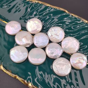 Perlas Barrocas Certificadas con Forma de Botón, Gema de 20 mm, Perla Natural de Agua Dulce Brillante, Redonda, en Forma de <span class=keywords><strong>Disco</strong></span>, Material para Joyería DIY - Product Image 4