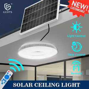 Lámpara de Techo Solar para Interiores, Batería Segura de Litio Ferrofosfato, Pantalla de Cristal de Lujo con Forma de Diamante para Dormitorios y Estudios - Product Image 1