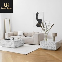 Table basse design marbre, style moderne italien, Nordic Center, pour salon.