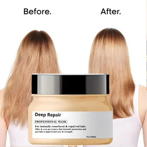 Après-shampoing à la kératine et au collagène, traitement lissant nourrissant à la protéine, lissage des cheveux, brillance, adoucissement, réparation absolue pour cheveux secs - Product Image 5