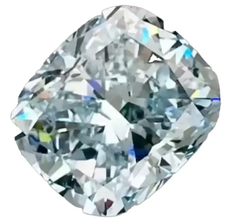 Goldstones Snelle Levering 5.13ct Lab-Grown Diamond Cvd Losse Diamant Stralende Geslepen Vg Si Groenachtige Bule Diamanten Sieraden Maken
