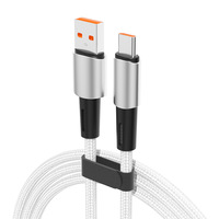 Câble de données à charge rapide PD27W en nylon tressé avec coque en aluminium, compatible iPhone et Type-C - Vente en gros disponible
