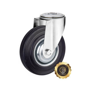 Langlebiges industrielles Gummi-Lenkrad in deutscher Qualität Verschiedene Größen 4-Zoll-Lenkrolle für schnelles Bewegen - Product Image 1