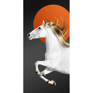 Un <span class=keywords><strong>cheval</strong></span> <span class=keywords><strong>blanc</strong></span> vif peinture animal art mural de luxe pour couloir <span class=keywords><strong>et</strong></span> décoration murale de la maison photo impression toile <span class=keywords><strong>et</strong></span> affiches - Product Image 6