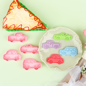 Série Transport : <span class=keywords><strong>Emporte</strong></span>-pièces 3D Grue SUV Dessin Animé en Plastique Écologique DIY 2 Pièces - Product Image 3