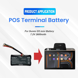 Batterie Personalizzate 7.2V 2600mAh SWLPB OEM per Terminale di Pagamento POS Android Sunmi D3 Mini, Batteria ai Polimeri di Litio - Product Image 3