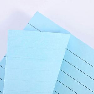 In-Stock Yellow Self-Adhesive <b>Note</b> Stickers Cute Line Design Student-Friendly 50 Sheets Customizable Memo Pad - Product Image 3