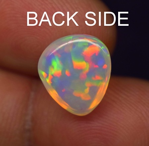 Opale naturelle multicolore de haute qualité, 3,9 carats, 12,2*10,7*6 mm, cabochon, pierre précieuse en vrac pour la fabrication de bijoux - Product Image 3