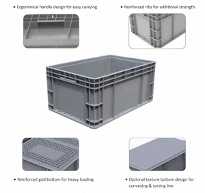 Boîte en plastique résistante de stabilité de conteneur pliable anti-poussière de commodité pour la caisse agricole - Product Image 6