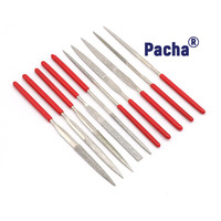 Outil Pacha galvanisé diamant Triangle/fichier rond Mini ensemble de fichiers diamant 10 pièces/ensemble bois râpe fichiers aiguille sculpture