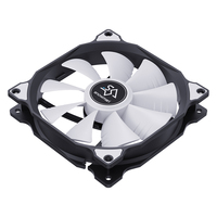 Ventilateur de boîtier PC SNOWMAN AF12015-BK 120mm Slim 15mm Noir 56CFM PWM 4 broches à roulement hydraulique sans RGB 12V DC Vente en gros