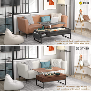 Tavolino da Caffè Moderno di Alta Qualità Due-in-Uno Trasformabile - Product Image 5