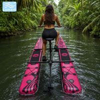 Vélo aquatique SUP à plancher plat, monoplace, cadre en aluminium avec plateforme flottante avant, faible résistance, pour complexe hôtelier, pliable, de Chine Lumark