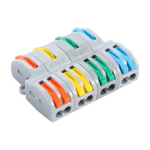 222-418 Professional Electric Led Lighting Push In Wire Connector Building Wire Terminal Block 4 in 8 out