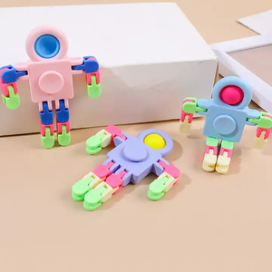 Transformable Fingertip Fidget Spinner <span class=keywords><strong>Anti</strong></span> <span class=keywords><strong>Stress</strong></span> Déformation Gyro Chaîne Fidget Jouet pour Enfants - Product Image 4