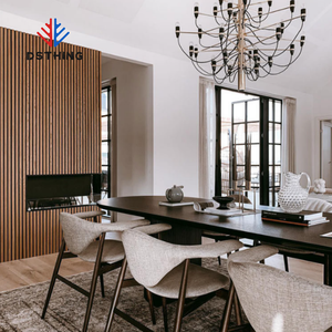 Panneaux acoustiques insonorisés conception de plafond en bois rembourrage insonorisé mur cieling panneaux acoustiques de basse - Product Image 1