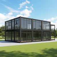Bâtiment de bureau modulaire préfabriqué en conteneur de luxe portable de 20 pieds, avec panneaux sandwich écologiques, pour hôtel rapide et entrepôt