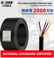 Kabel Daya Fleksibel Tembaga 2-6 Inti Berisolasi PVC 300V Kejian H07RN-F, Ukuran Dapat Disesuaikan, Berperingkat IP68, Buatan Cina
