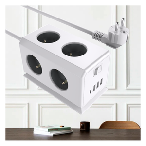 Regleta de Enchufes Francesa 2026 con 3 USB y 1 Tipo C, Cubo de Alimentación con Interruptor y Cable Extendido de 1.5 m - Product Image 4