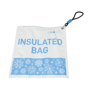 Bolsa de aislamiento reutilizable con cremallera y bucles para mangas de hielo, bolsas enfriadoras de paquete de gel - Product Image 2