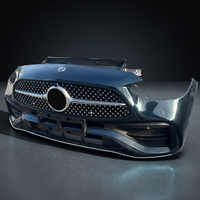 Nuevo Conjunto de Parachoques Delantero para Mercedes-Benz Clase C W206 C200L C260L, Rejilla del Radiador, Ventilador Eléctrico, Kit de Carrocería 2022-2026, Fijación con Tornillos